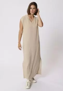 Платье из джерси KAANNIKA - Maxi dress Kaffe, песочный