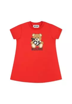 Платье из джерси MOSCHINO, красный