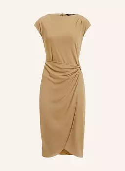 Платье из джерси с запахом Lauren Ralph Lauren, хаки