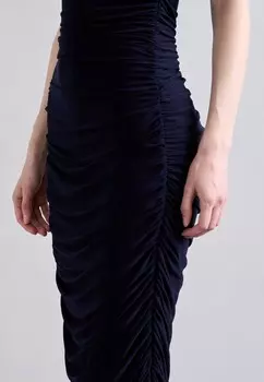 Платье из джерси SLEEVELESS SIDE SHIRRED GOWN Norma Kamali, синий