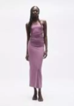 Платье из джерси STRAPLESS GATHERED Pull&Bear, розовый