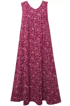 Платье из джерси Ulla Popken Dress, цвет rose/dark pink