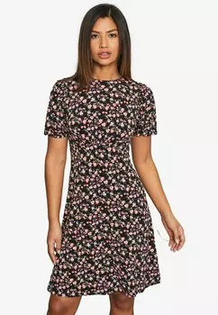Платье из джерси UNDERBUST PUFF SLEEVE Lipsy, розовый