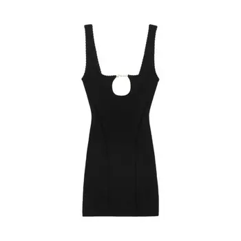 Платье Jacquemus La Mini Robe Sierra, черный