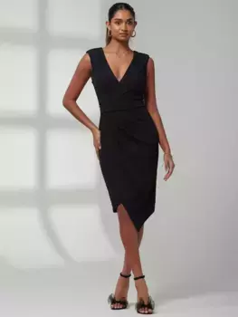 Платье Jolie Moi Kiana Ruched Bodycon, черный