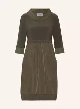 Платье Joseph Ribkoff im Materialmix mit 3/4-Arm, хаки