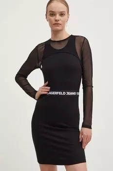 Платье Karl Lagerfeld Jeans, черный