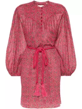 Платье Kildi с цветочным принтом MARANT TOILE, красный