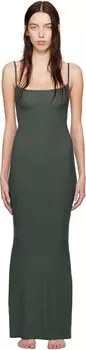 Платье KIM Khaki oft Lounge Long Lip SKIMS