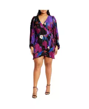 Платье Kira Print plus size CITY CHIC, мультиколор