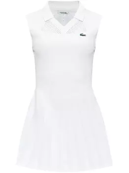 Платье Lacoste в складку, белый