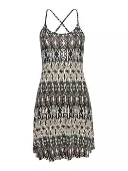 Платье LASCANA, цвет Olive/Black