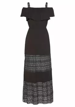 Платье LASCANA Maxi, черный