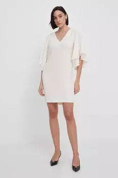 Платье Lauren Ralph Lauren, бежевый