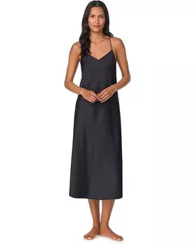 Платье Lauren Ralph Lauren Satin V-Neck Sleeveless Maxi Gown, черный