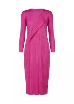 Платье light wave Pleats Please Issey Miyake, розовый