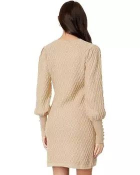 Платье Lilly Pulitzer Jacquetta Sweater Dress, цвет Heathered Sand Bar Metallic