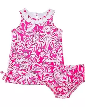 Платье Lilly Pulitzer Kids Baby Lilly Knit Shift, цвет Passion Fruit Pink Absolutely Flamazing