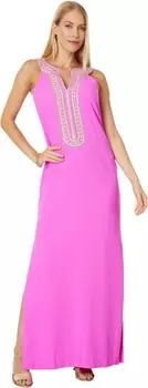 Платье Lilly Pulitzer Sandrah Embroidered Maxi, цвет Wild Fuchsia