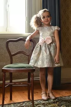 Платье Madison с металлизированным узором пейсли Angels Face, зеленый