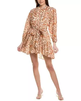 Платье Maje Woven, оранжевый