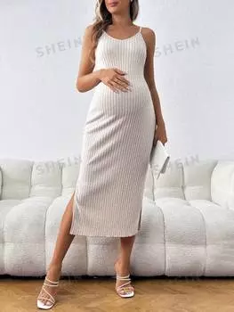 Платье-майка Shein для беременных, хаки