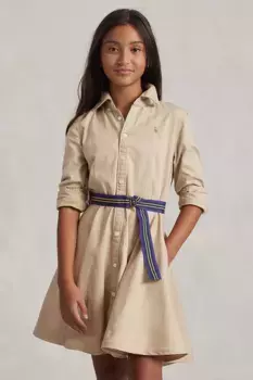 Платье маленькой девочки Polo Ralph Lauren, бежевый