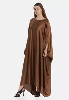 Платье макси ABAYA Elara, коричневый