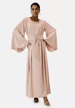 Платье макси Abaya Elara, розовое