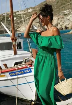 Платье макси BARDOT ELASTICATED REGULAR FIT Friends Like These, зеленый