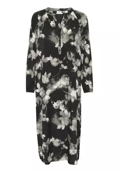 Платье макси BERLINDA LONG SLEEVES Kaffe, черный