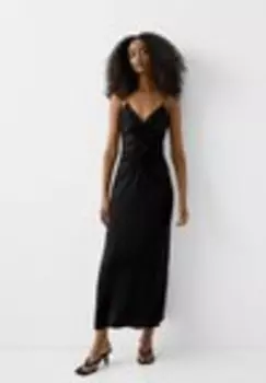 Платье макси Bershka, черный