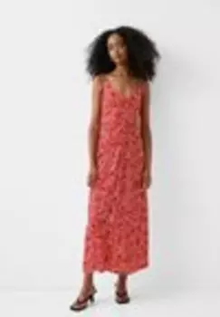 Платье макси Bershka, красный