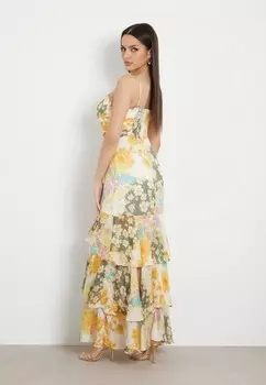 Платье макси BLUMEN Guess, разноцветный