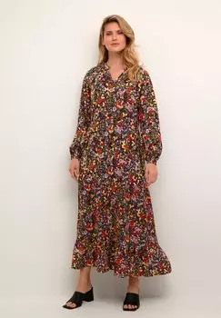 Платье макси Bppolina With Long Sleeves Kaffe, красный