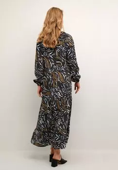Платье макси Bppolina With Long Sleeves Kaffe, леозебровый принт