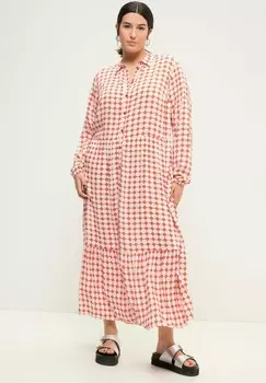 Платье макси DIAMOND PRINT LONG SLEEVE Studio Untold, оранжевый