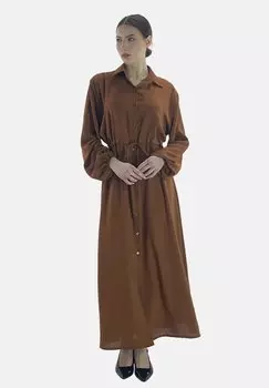 Платье макси Elara, коричневый