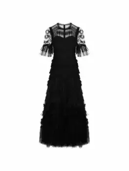 Платье макси Elia Needle & Thread, черный