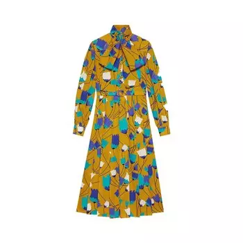 Платье макси Gucci Горчичный