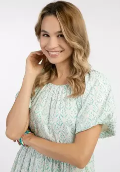 Платье макси KURZARM IZIA, бирюзовый