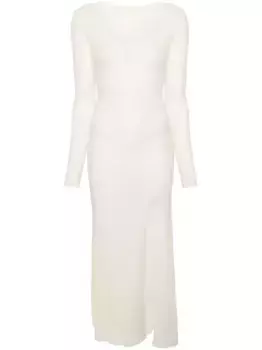 Платье макси La Robe Alzou JACQUEMUS, белый