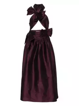 Платье макси с бантом Viktor & Rolf, фиолетовый