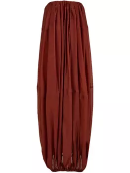 Платье макси с бюстье Ferragamo, красный