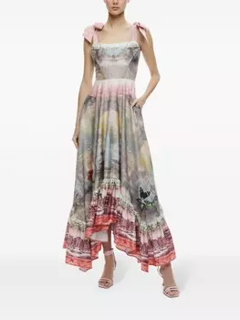 Платье макси с принтом Rosalee alice + olivia, бежевый