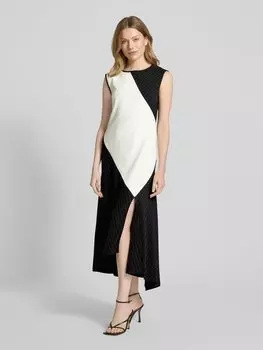 Платье макси с разрезом DKNY, черный