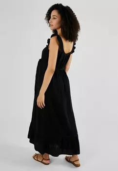 Платье макси SLEEVE MATERNITY-REGULAR FIT JoJo Maman Bb, черный