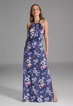 Платье макси Swing, темно-синий
