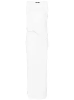 Платье макси The Peplo JACQUEMUS, белый