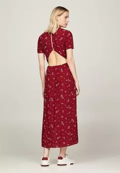 Платье макси Tommy Jeans, розовый